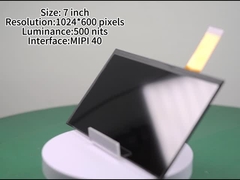 Ecrã LCD IPS de 7 polegadas com 1024*600 pixels Luminância 500nits Ecrã externo de alto brilho com M