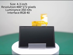 4Painel de exibição TFT de.3 polegadas com 480 * 272 pixels Modulo de exibição LCD com brilho 300 nits