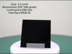 3.45 polegadas Painel de toque capacitivo personalizado Resolução 800 * 480 pixels Luminância 500 nits Alto brilho