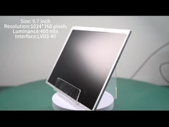 9Módulo de exibição LCD TFT de 0,7 polegadas com 1024 * 768 Resolução 400 nits Interface LVDS LCD Automotivo